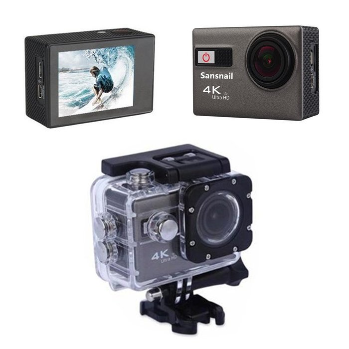 Sansnail Ultra HD 4K Sport Action Camera WIFI 1080P 60fps HDMI 20MP+ 170 Degree Wide Viewing Angle Waterproof... N4