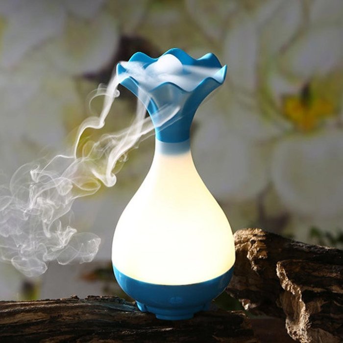 DZT1968 Ultrasonic Home Aroma Humidifier Air Diffuser Purifier Atomizer (Blue) N4
