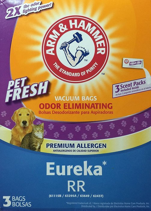 Arm & Hammer Pet Fresh Odor Eliminating Vacuum Bags for Eureka style RR 3 pack