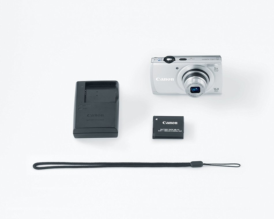 Canon PowerShot A2600 IS 16.0 MP Digital Camera with 5x Optical Zoom and 720p Full HD Video Recording (Black)... N17