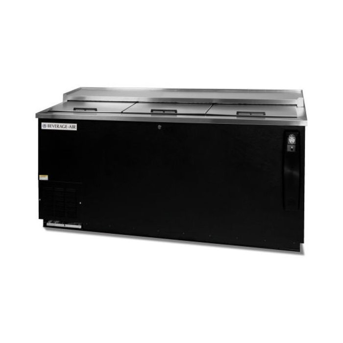 Beverage-Air DW79-B-29 Deep Well Frosty Brew Bottle Cooler 3 Lids and 5 Dividers 24.1 cu.ft. Capacity Black Exterior...