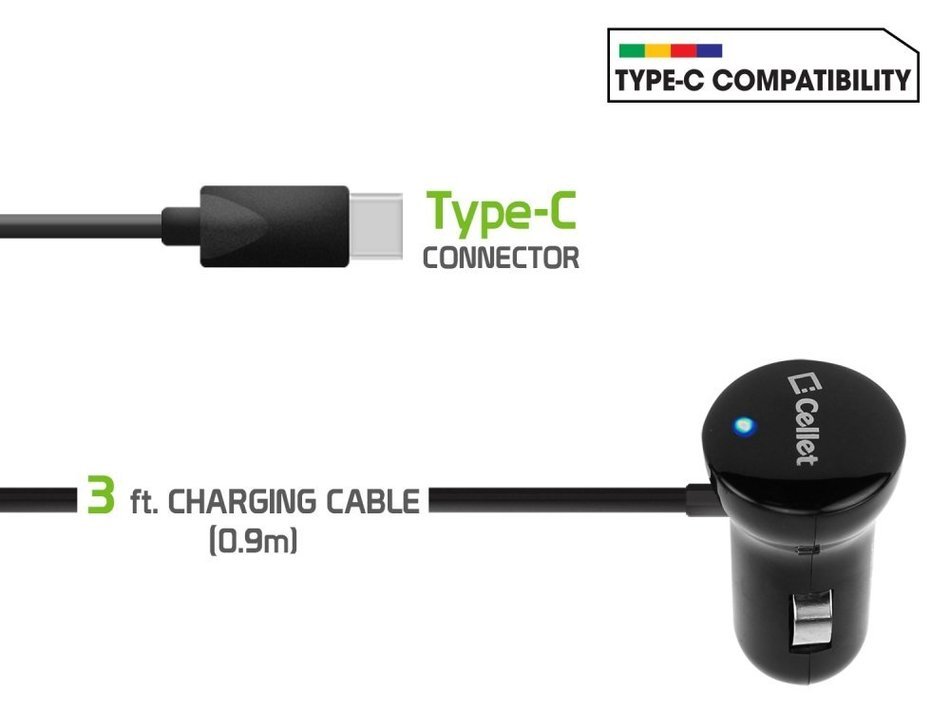 Type C Charger for Google Pixel XL, LG V20, LG G5, HTC 10, Nexus 6P/5X and All Other Type-C Smartphones, Tablets... N12