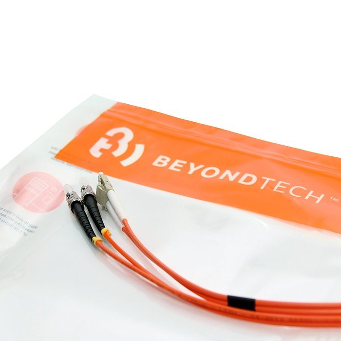LC to LC Fiber Patch Cable Multimode Duplex - 20m (65ft) - 62.5/125 OM1 - Beyondtech PureOptics Series N35