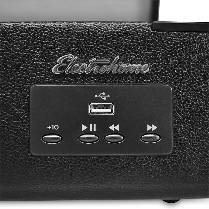 Electrohome Archer Vinyl Record Player Classic Turntable Stereo System with Built-in Speakers, USB for MP3s, Headphone... N7