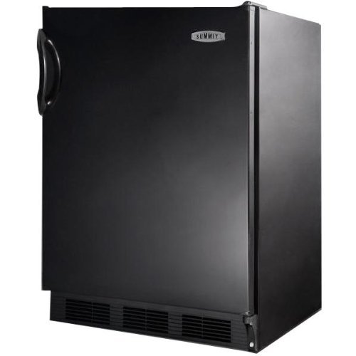 Summit AL-752B 24" 5.5 cu.ft. Capacity ADA Compliant Compact Refrigerator with Automatic Defrost Adjustable Thermostat...
