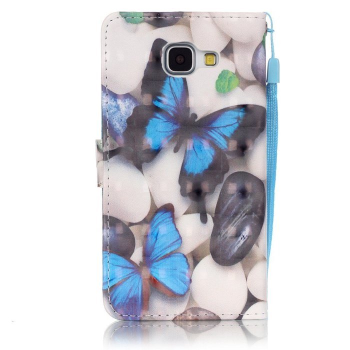 Galaxy A5 2016 Case,ikasus Shiny Glitter Diamond Colorful Art Painting PU Leather Flip Wallet Pouch Stand Credit...