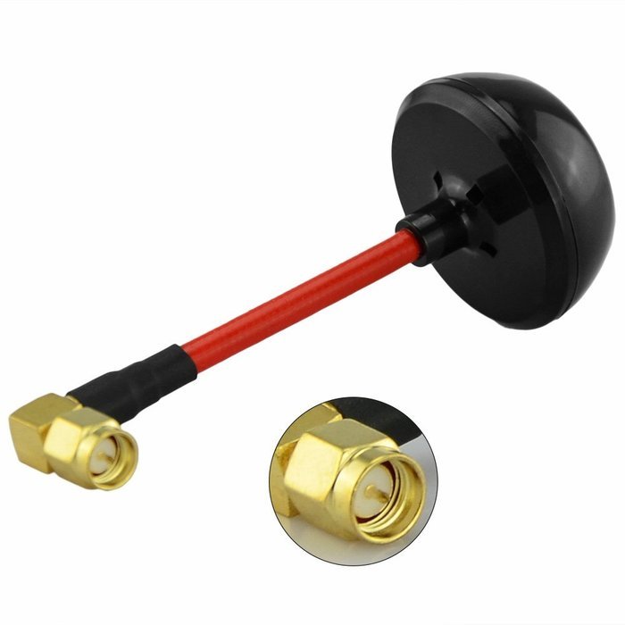 YoCoo 5.8GHz Drone FPV Antenna 90 Degree Mushroom Antenna SMA for QAV250 FPV Racing Quadcopter (Rightangle inner... N6