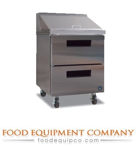 Hoshizaki CRMR27-8D 27" Commercial Series Sandwich Top Refrigerator with 2 Drawers 7.2 cu. ft. Capacity Stainless...