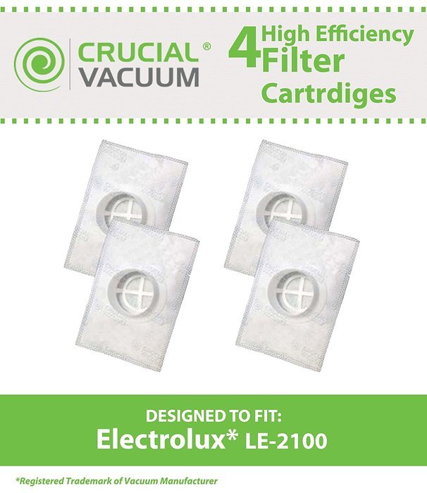 4 Electrolux LE-2100 Allergen Filters Cartridge Designed To Fit Electrolux / Aerus LE-2100 Canisters & AP100 Series... N2