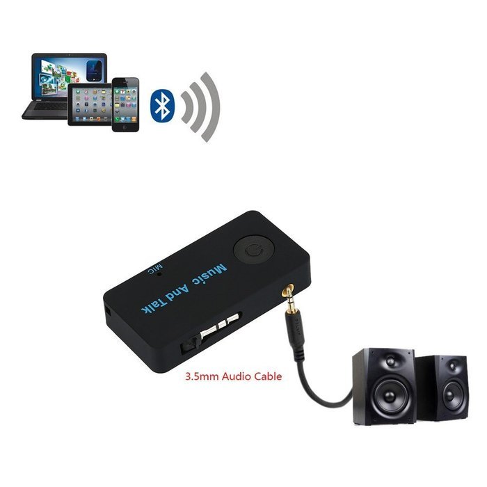 Mini 3.5mm Wireless Bluetooth V3.0 Stereo Audio Receiver Bluetooth Stereo Music Receiver Adapter Hands-free with... N3