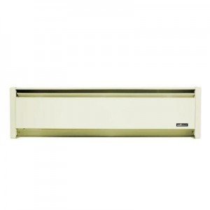 Cadet EBHN500-8WS Baseboard Heater, 35" 500W 208V SoftHEAT Hydronic w/Left Hand Wire - White Sand