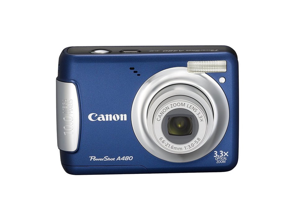 Canon PowerShot A480 10 MP Digital Camera with 3.3x Optical Zoom and 2.5-inch LCD (Silver) N11