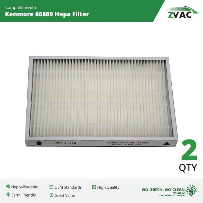 Kenmore 86889 EF-1 Exhaust HEPA Vacuum Filters - 4 Pack - Similar to Kenmore Part# 86889 or 20-86889, 40324, EF1... N2