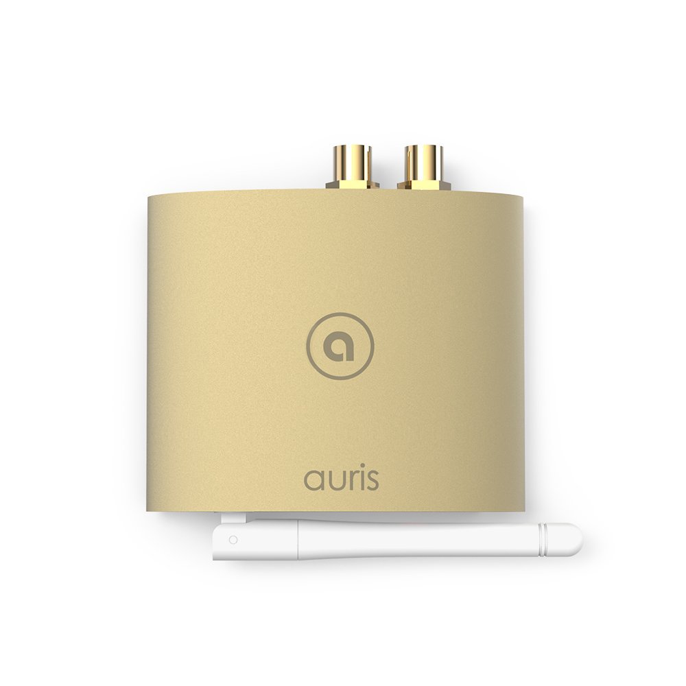 Auris bluMe True HiFi Bluetooth Music Receiver, Gold N4 free image
