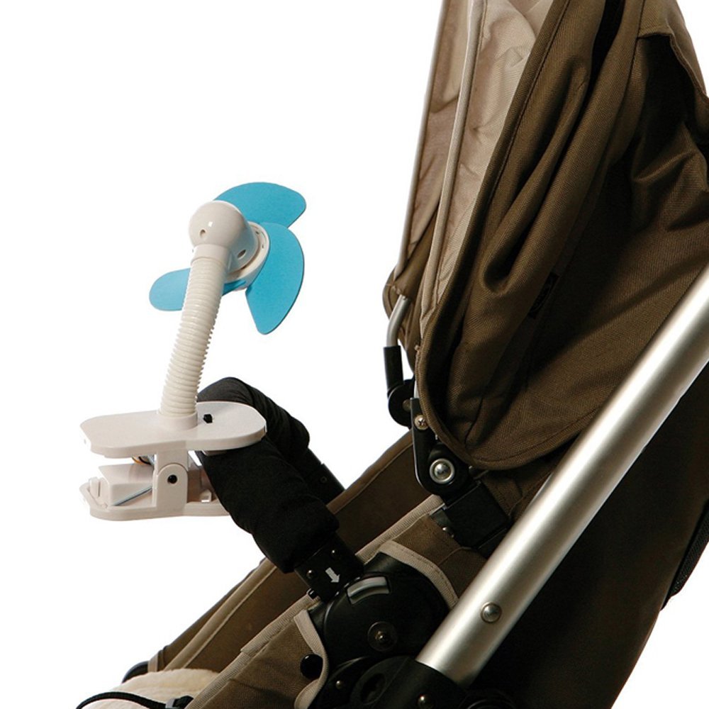 Nuby Cool Baby Stroller Clip-On Fan In Grey - My Little Charmer