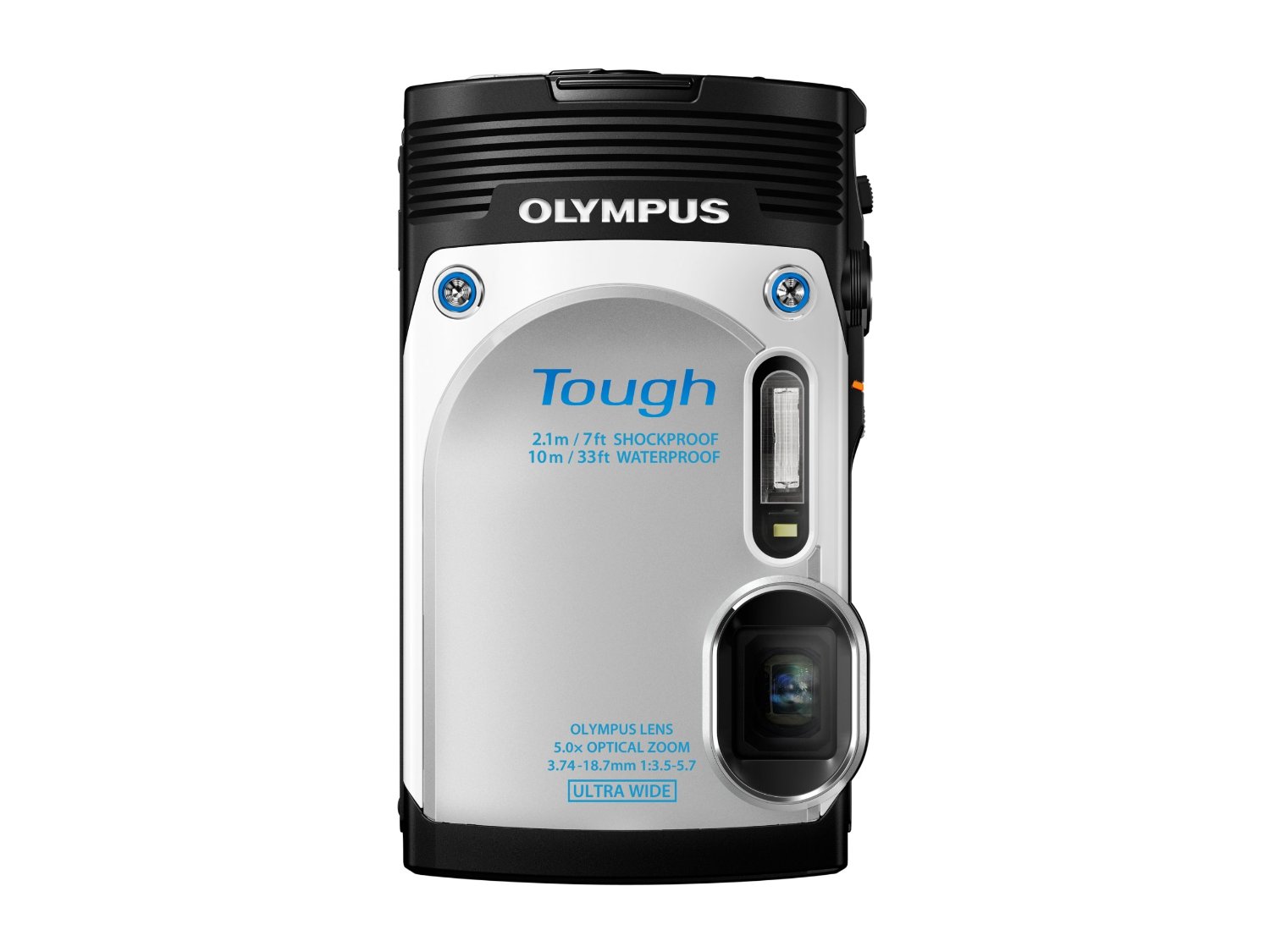 Olympus Stylus TG850 IHS 16 MP Digital Camera (White) International