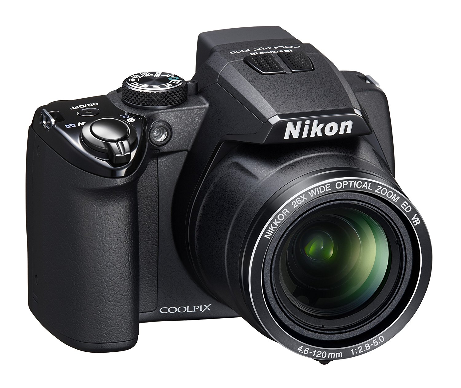 Nikon Coolpix P100 10 MP Digital Camera with 26x Optical Vibration ...