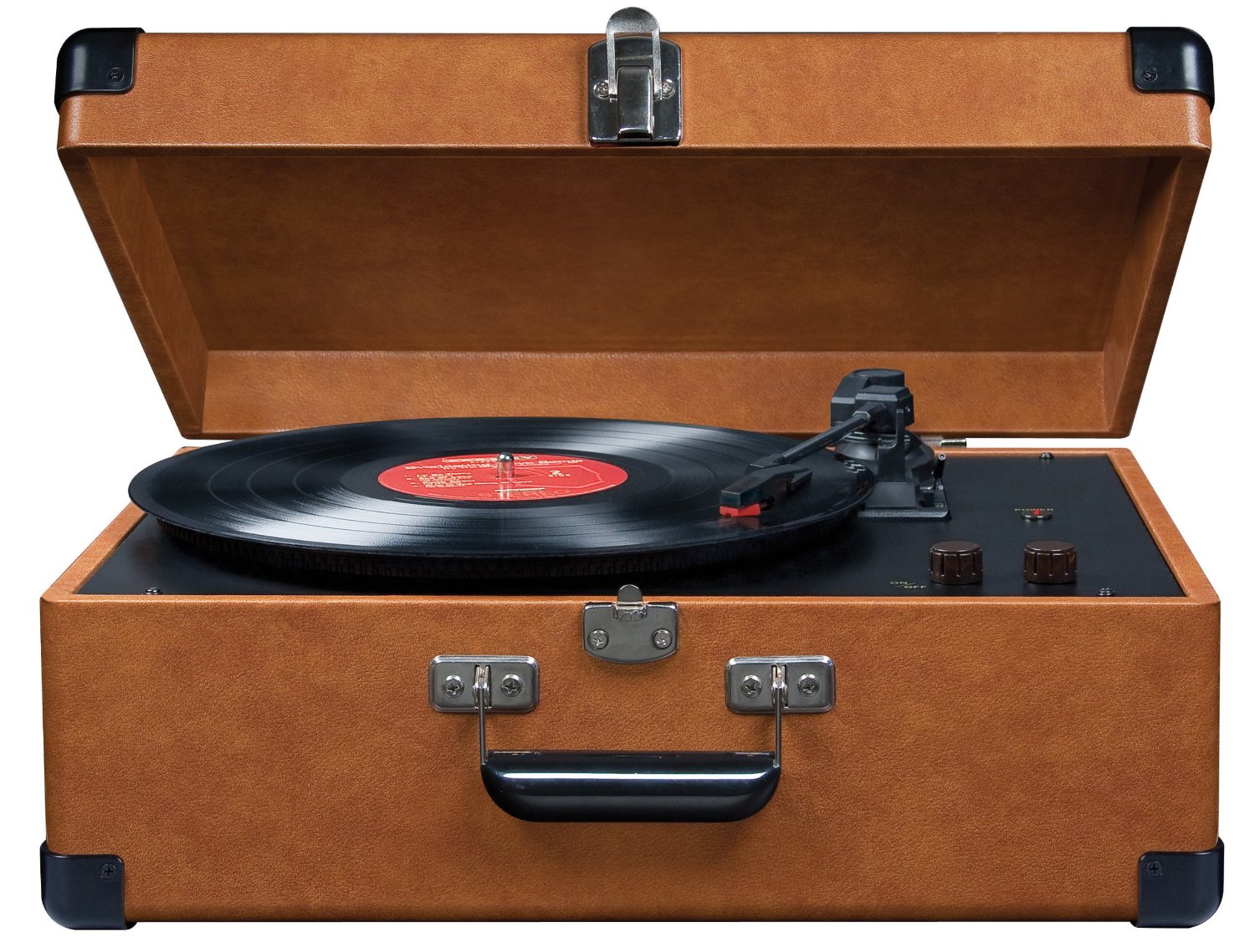 Crosley CR49TA Traveler Turntable with Stereo Speakers and Adjustable