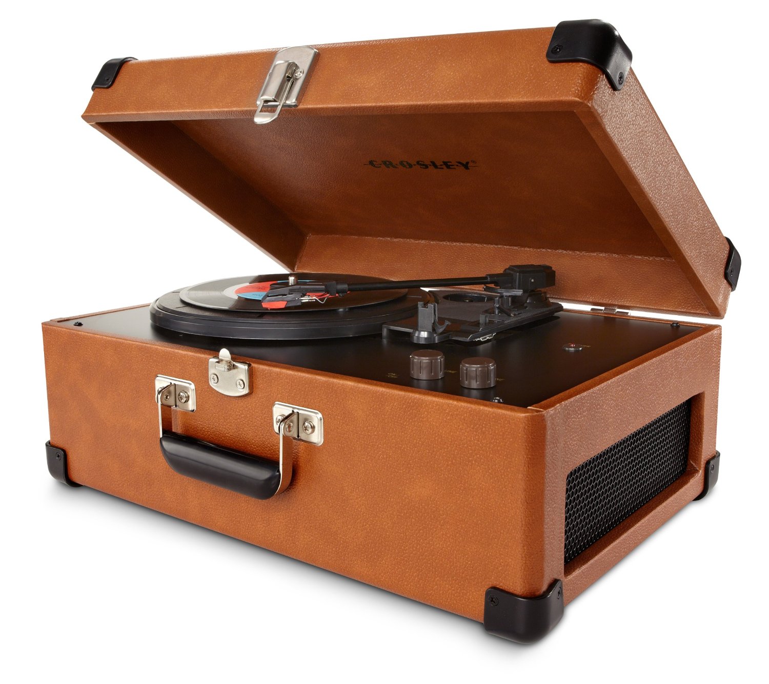 Crosley CR49TA Traveler Turntable with Stereo Speakers and Adjustable
