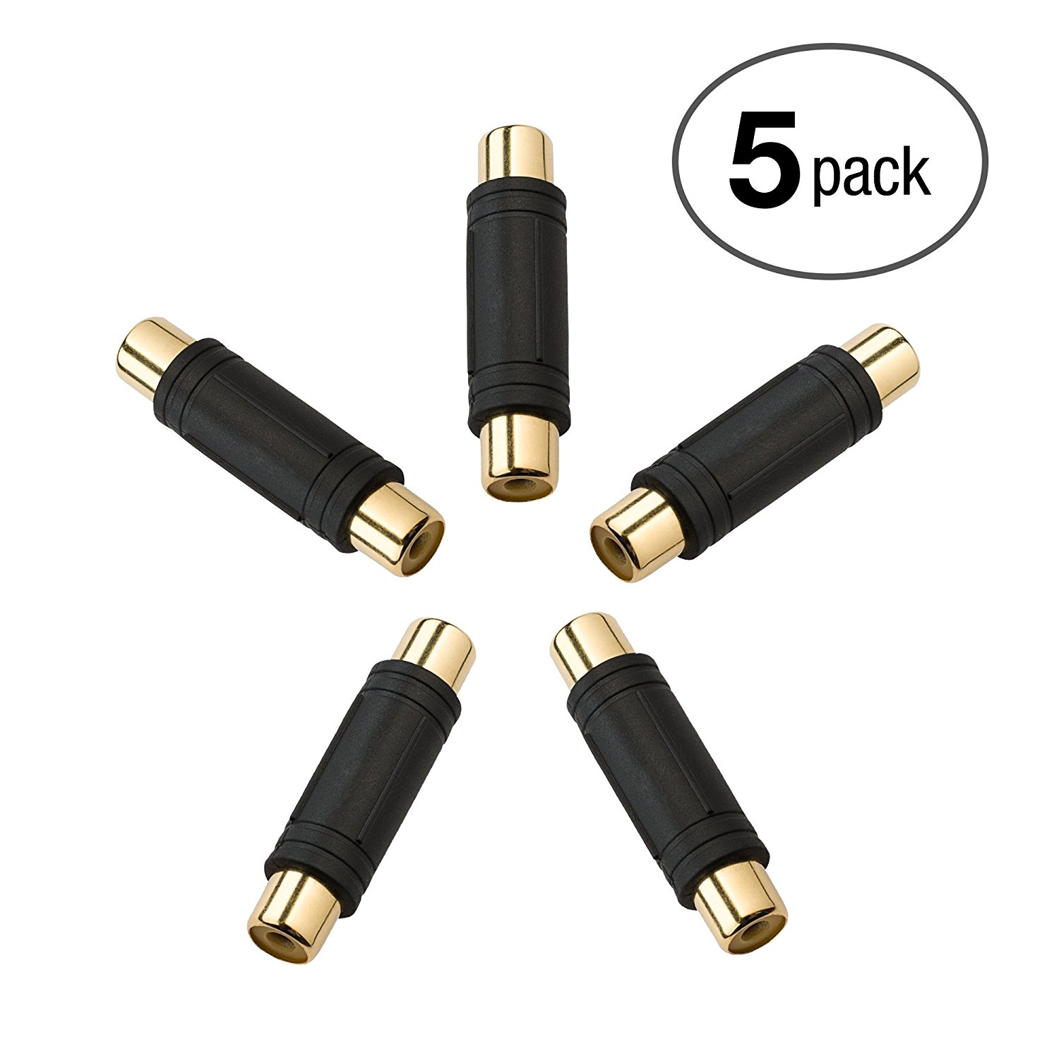 Aurum Cables High Quality 3 Pack Rca Female To Female Coupler Jack Adapter Free Image Download 