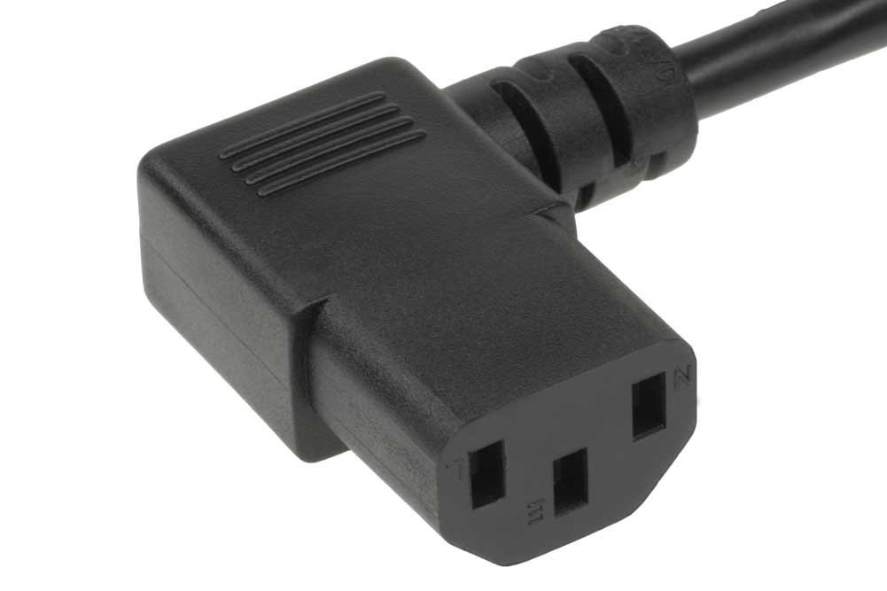 SF Cable, US Universal Right Angle Both Side Power Cord, IEC320 C13 to ...