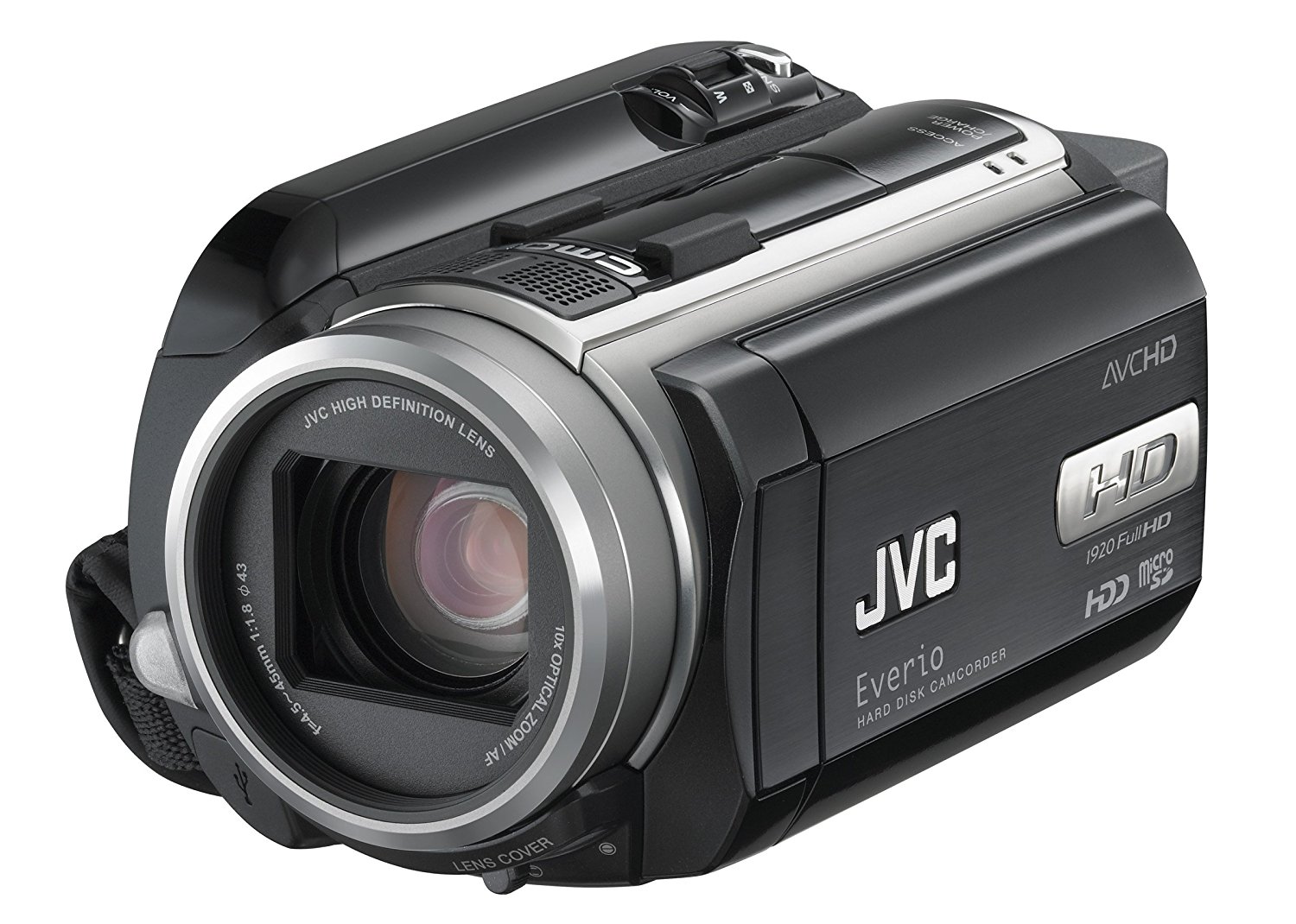 JVC Everio GZ-HD30 80 GB AVCHD High Definition Camcorder w/10x Optical ...