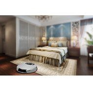 Vacuum Cleaning Robot Automatic Robotic Vacuum Cleaner High Suction Cleaning for Hard Floor and Low Carpets (black-white) N2
