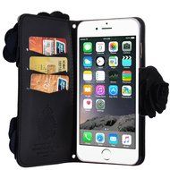 Samsung Galaxy S6 Edge Plus Case,Yaheeda [Card Slot] Magnetic Hybrid Flip Wallet Women Handbag with Shoulder Chain... N4