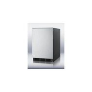 Summit FF6BSSHH: Freestanding refrigerator with auto defrost, stainless steel door,horizontal handle, and bl N3