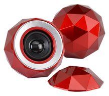 Digital Treasures 09368-PG Lyrix PowerBall X2 Bluetooth Speaker (Red) N6