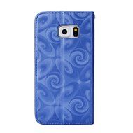 Galaxy S6 Edge Wallet Case, PHEZEN Bling Liquid Glitter Love Heart Floating 3D Hourglass Luxury Pu Leather Magnet... N3