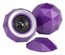Digital Treasures 09368-PG Lyrix PowerBall X2 Bluetooth Speaker (Red) N8