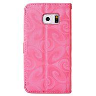 Galaxy S6 Edge Wallet Case, PHEZEN Bling Liquid Glitter Love Heart Floating 3D Hourglass Luxury Pu Leather Magnet... N9