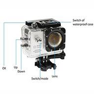 SHZONS 2.0-Inch LCD WiFi Full HD 1080P 12MP Action Camera Sports DV 30M Waterproof Camera,170 Degree Wide Angle... N14