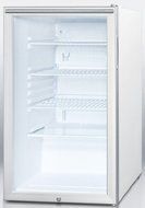 Summit SCR450LHH 4.1 Cu. Ft. Stainless Steel Undercounter Compact Refrigerator N3