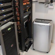 EdgeStar Server Room 14,000 BTU Dual Hose Portable Air Conditioner With Pump - Silver