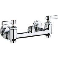 Chicago Faucet 640-LES369YAB Hot and Cold Water Sink Faucet with Integral Supply Stops by Chicago