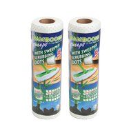 Bambooee Reusable Bamboo Sweeper Sheets with Sweeper Scrubbing Dots N3