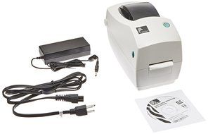 Zebra TLP 2824 Plus Monochrome Desktop Thermal Printer with Serial and USB Ports, 4 in/s Print Speed, 203 dpi...