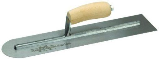 MARSHALLTOWN The Premier Line MXS20RE 20-Inch by 4-Inch Finishing Trowel Round Front End with Curved Wood Handle...