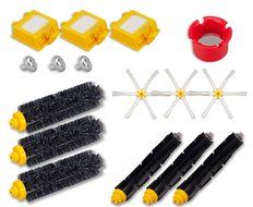 I-clean 3pcs Filters, 3pcs Side Brushes, 3pcs Flexible Beater Brushes, 3pcs Bristle Brushes, 1pc Clean tool (A...