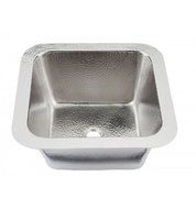 Thompson Traders 1S-BRN Hammered Nickel Picasso Bar/Prep Sink by Thompson Traders