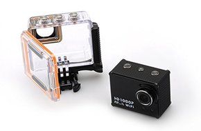 Full HD Sports Camera &#039;Purview&#039; - 1080p, 30FPS, Wi-Fi, Wrist Strap Remote, 170 Degree Lens, IP68 Waterproof N9