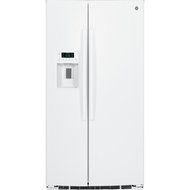 GE GSE25HGHWW 25.4 Cu. Ft. White Side-By-Side Refrigerator - Energy Star N3