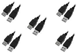C&amp;E 10 Pack USB 2.0 Extension Cable 15 Feet CNE460272 N12