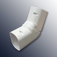 DuctlessAire 4&quot; line set cover 120-90 Degree horizontal adjustable elbow