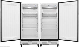 Frigidaire Commercial Stainless Refrigerator Freezer Combo FCRS181RQB FCFS181LQB N2