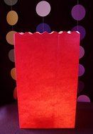 Quasimoon Red Paper Luminaries / Luminary Lantern Bags Path Lighting (10 PACK) by PaperLanternStore