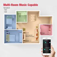 [Apple MFI Certified] GGMM M4 Leather Wireless Wi-Fi/Bluetooth/Multi-Room Play Speaker w/Rechargeable Battery... N25