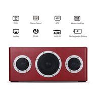 [Apple MFI Certified] GGMM M4 Leather Wireless Wi-Fi/Bluetooth/Multi-Room Play Speaker w/Rechargeable Battery... N27